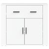 vidaXL Sideboard White Engineered Wood 31.5x13.0x27.6 in Sideboard
