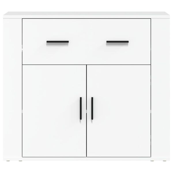 vidaXL Sideboard White Engineered Wood 31.5x13.0x27.6 in Sideboard