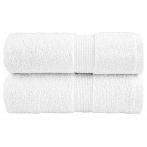 vidaXL Soap Towel Set of 2 White 100% Cotton 11.8 x 11.8 in Soap Towel