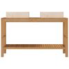 vidaXL Vanity Cabinet With Sink Teak Solid teak wood Medium