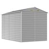 vidaXL Garden Shed Light Grey Galvanized Steel Medium Garden Shed