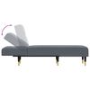 vidaXL Chaise Lounge Dark Grey Velvet (100% polyester), plywood, metal