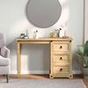 vidaXL Dressing Table Honey Solid pine wood with a honey wax finish