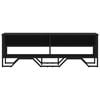 vidaXL TV Cabinet Black Engineered wood, Metal Medium TV Cabinet