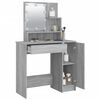 vidaXL Dressing Table Grey Sonoma Engineered wood, acrylic