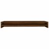 vidaXL Monitor Stand Brown Oak 39.4"x9.4"x5.1" Engineered Wood