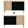 vidaXL TV Cabinet Bleach Natural Solid mango wood Medium TV Cabinet