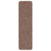 vidaXL Anti-slip Stair Mats Latex backing 15 pcs Brown 75 x 20 cm PP