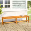 vidaXL Garden Bench Brown Solid Acacia wood 70.9 in x 13.8 in x 17.7 in