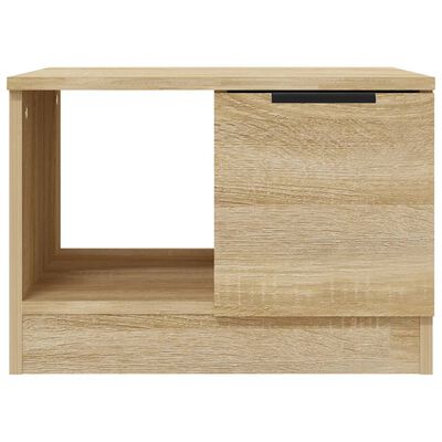 vidaXL Coffee Table Sonoma Oak 19.7"x19.7"x14.2" Engineered Wood