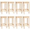 vidaXL Bar Set Natural Pine Solid pinewood Large Simplistic Bar Set