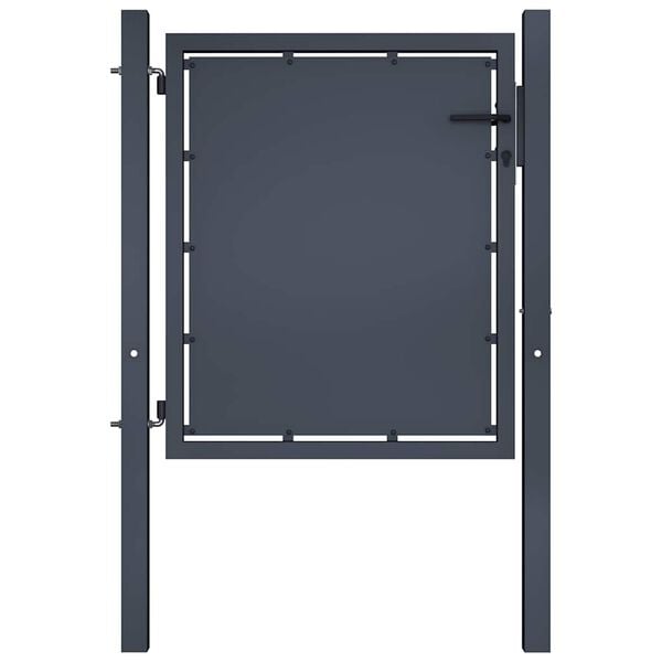 vidaXL Garden Gate Steel 39.4x29.5" Anthracite