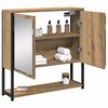 vidaXL Bathroom Mirror Cabinet with Shelf artisan oak 60 x 16 x 60 cm