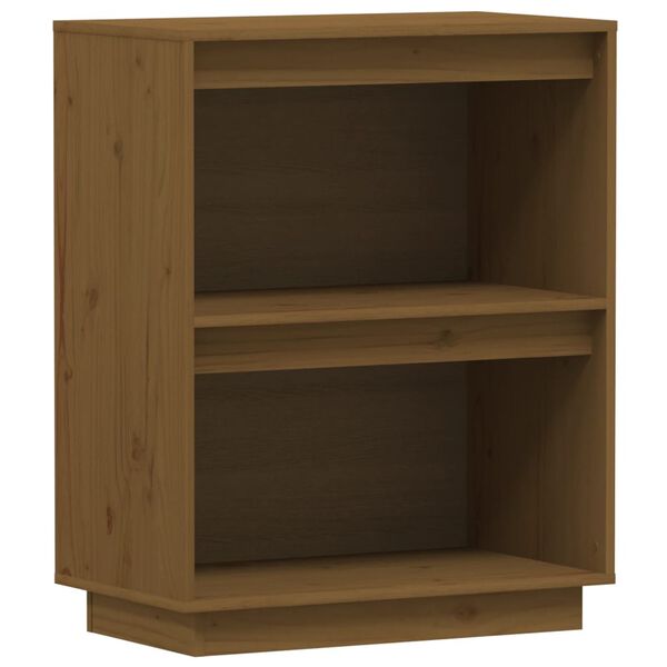 vidaXL Console Cabinet Honey Brown Solid Pine Wood Medium
