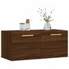 vidaXL Wall Cabinet Brown Oak Engineered Wood Large Wall Cabinet