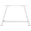 vidaXL Coffee Table Leg White Powder-coated steel Adjustable