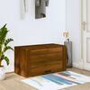 vidaXL Wall-mounted Shoe Cabinet Brown Oak Engineered wood Medium