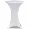 vidaXL Table Cover Set of 2 White Polyester 90%, Elastane 10%