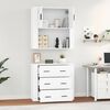 vidaXL Highboard White Engineered wood Highboard Rectangular