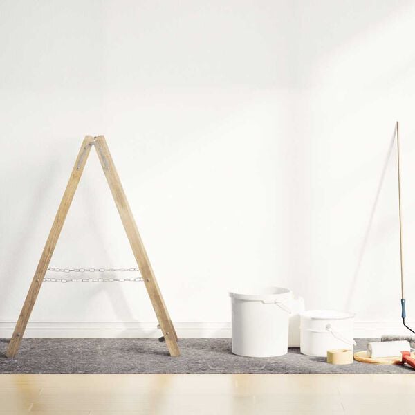 vidaXL Non-slip Painter Fleece 16.4' 2.41 oz/ft&sup2; Grey