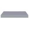 vidaXL Wall Shelf Grey Honeycomb MDF, metal 15.7x9.1x1.5 in Wall Shelf