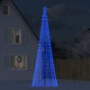 vidaXL Led Christmas Tree Blue, Dark Green Copper, Iron Extra Tall