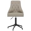vidaXL Swivel Dining Chairs 6 pcs Light Gray Velvet