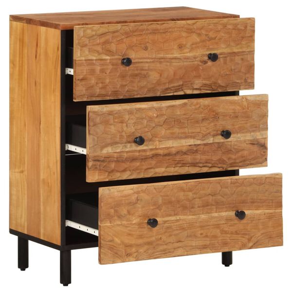 vidaXL Side Cabinet Natural wood Solid acacia wood Medium Cabinet