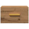 vidaXL Wall-mounted Bedside Cabinet Set of 2 Artisan oak Engineered wood