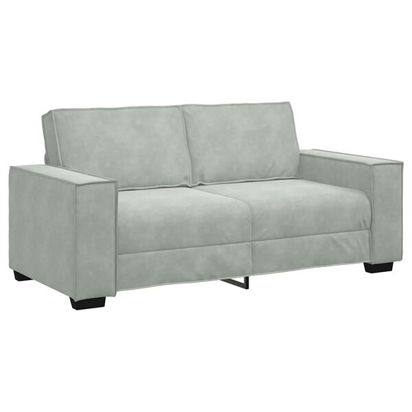 vidaXL 2-seater Sofa Light Grey