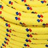 vidaXL Boat Rope Yellow 0.47 " 328.1 ' Polypropylene