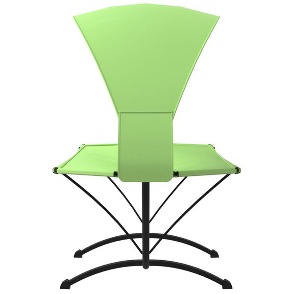 vidaXL Outdoor Lounge Bed Green Steel, Oxford fabric Large