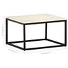 vidaXL Coffee Table White and black