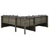 vidaXL Patio Furniture Set Set of 4 Gray