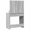 vidaXL Dressing Table with Shelf Grey Sonoma 29.72 x 16.14 x 53.15 in