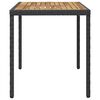 vidaXL Outdoor Table Black and Brown