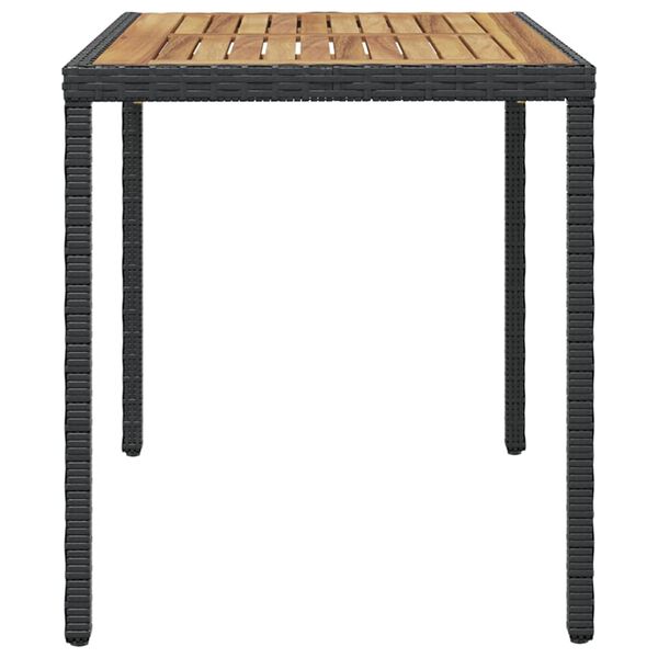 vidaXL Outdoor Table Black and Brown