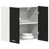 vidaXL Hanging Cabinet Riga Black oak 23.62 x 12.20 x 23.62 in