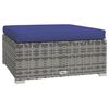 vidaXL Garden Lounge Set Grey, Dark Blue