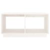 vidaXL Coffee Table White Solid pine wood Medium Coffee Table