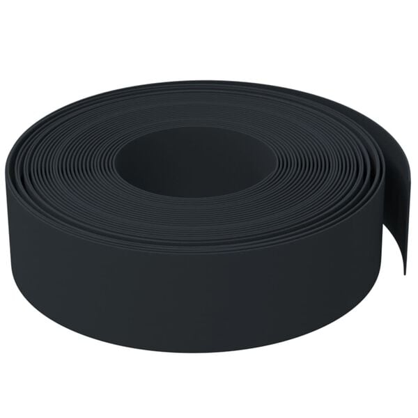 vidaXL Garden Edging Black 32.8' 5.9" Polyethylene