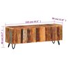 vidaXL Tv Cabinet Multicolor Solid reclaimed wood, iron Tv Cabinet