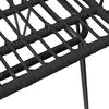 vidaXL Garden Dining Set Black PE rattan, steel, tempered glass