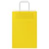 vidaXL Paper Bags 50 pcs with Handles Yellow 21x11x31 cm