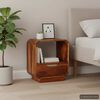 vidaXL Nightstand Brown Solid Acacia Wood Medium Bedside Table