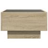 vidaXL Coffee Table Sonoma oak Engineered wood, glass Medium