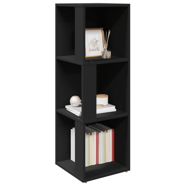 vidaXL Corner Cabinet Black Engineered wood Compact Corner Cabinet