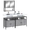 vidaXL Bathroom Furniture Set Grey sonoma