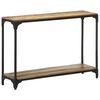 vidaXL Console Table Multicolored Solid Reclaimed Wood, Powder-Coated Steel