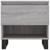 vidaXL Coffee Table Set of 2 Grey Sonoma Engineered wood, metal Medium